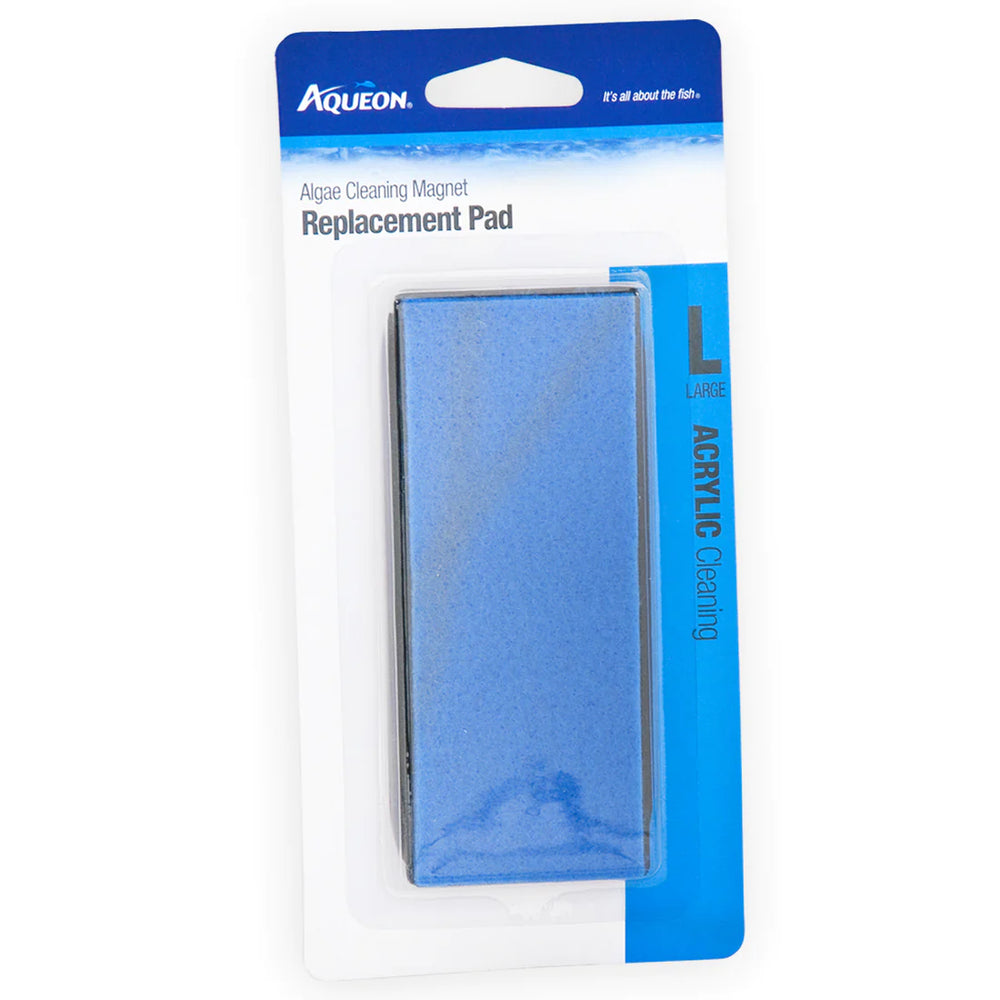 Aqueon Algae Cleaning Magnet Replacement Pad, Glass Cleaning, Large