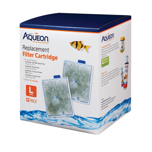 Aqueon Replacement Filter Cartridges, Large - 12 pk