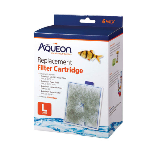 Aqueon Replacement Filter Cartridges, Large - 6 pk