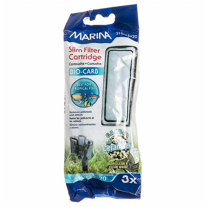 Marina Slim Filter Carbon Cartridge 3-pk