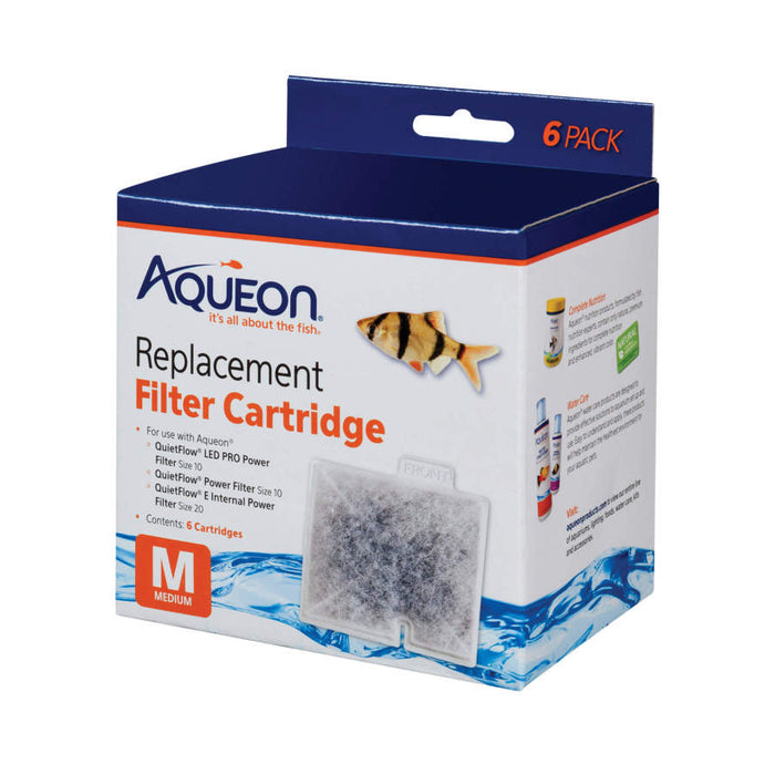 Aqueon Replacement Filter Cartridges, Medium - 6 pk