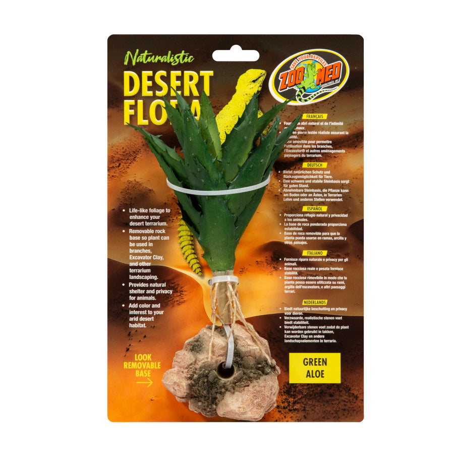 Zoo Med Desert Flora Plant Green Aloe, 1ea/One Size