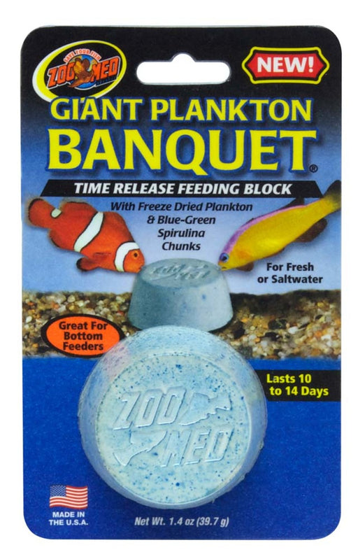 Zoo Med Plankton Banquet Fish Feeding Block 1ea/1.4 oz, Giant