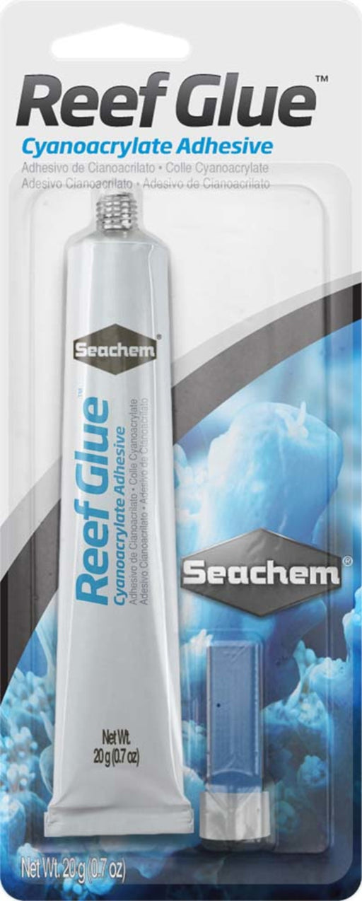 Seachem Laboratories Reef Glue Cyanoacrylate Adhesive Gel Clear, 1ea/20 g, 0.7 oz