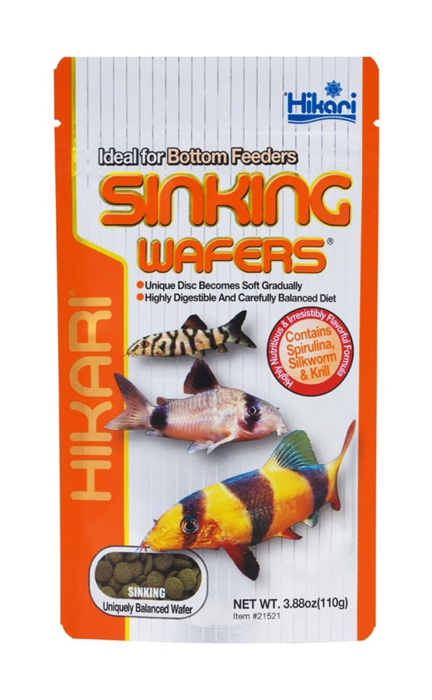 Hikari Sinking Wafers Rapidly Sinking Wafer Fish Food 3.88 oz