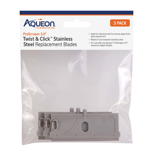 Aqueon ProScraper 3.0 Twist & Click Stainless Steel Replacement Blades
