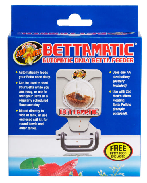 Zoo Med Bettamatic Automatic Daily Betta Fish Food Feeder White, 1ea