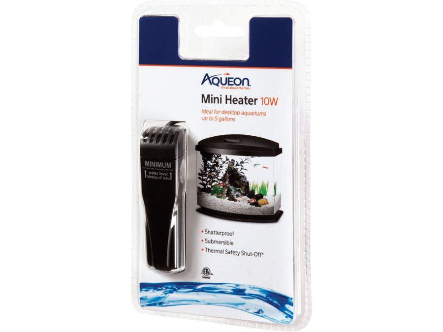 Aqueon Mini Aquarium Heater, 1ea/10 W, Up To 5 gal