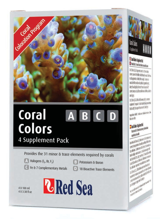 Red Sea Coral Colors ABCD 4 Supplement Pack 1ea