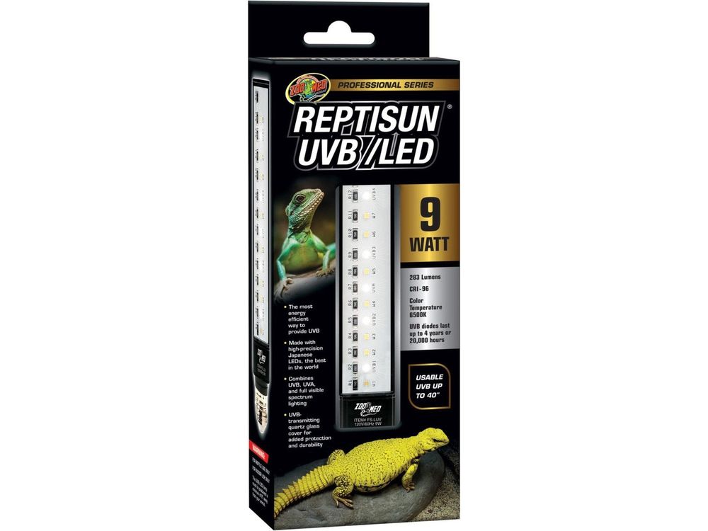 Zoo Med Professional Series Reptisun UVB/LED Bulb 1ea/9W