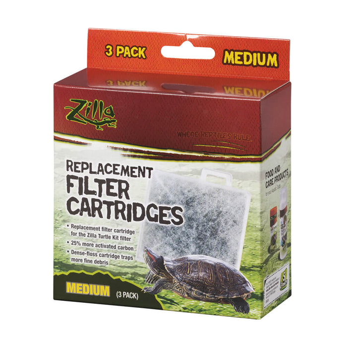 Zilla Replacement Filter Cartridges Medium 3pack