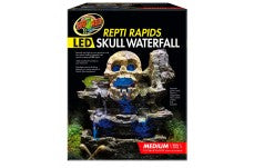 Zoo Med ReptiRapids LED Skull Waterfall, Medium