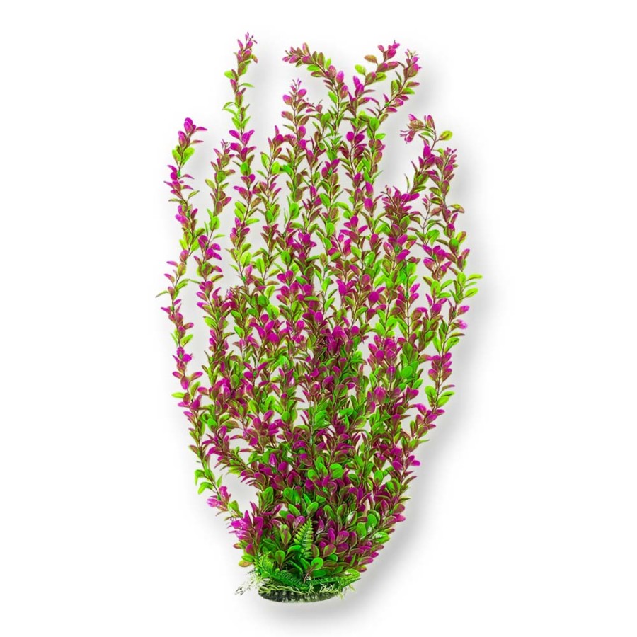 Aquatop Aquarium Plant with Weighted Base Green, Pink 30 in, Tall (ATP plnt tall pk/gn 30in)