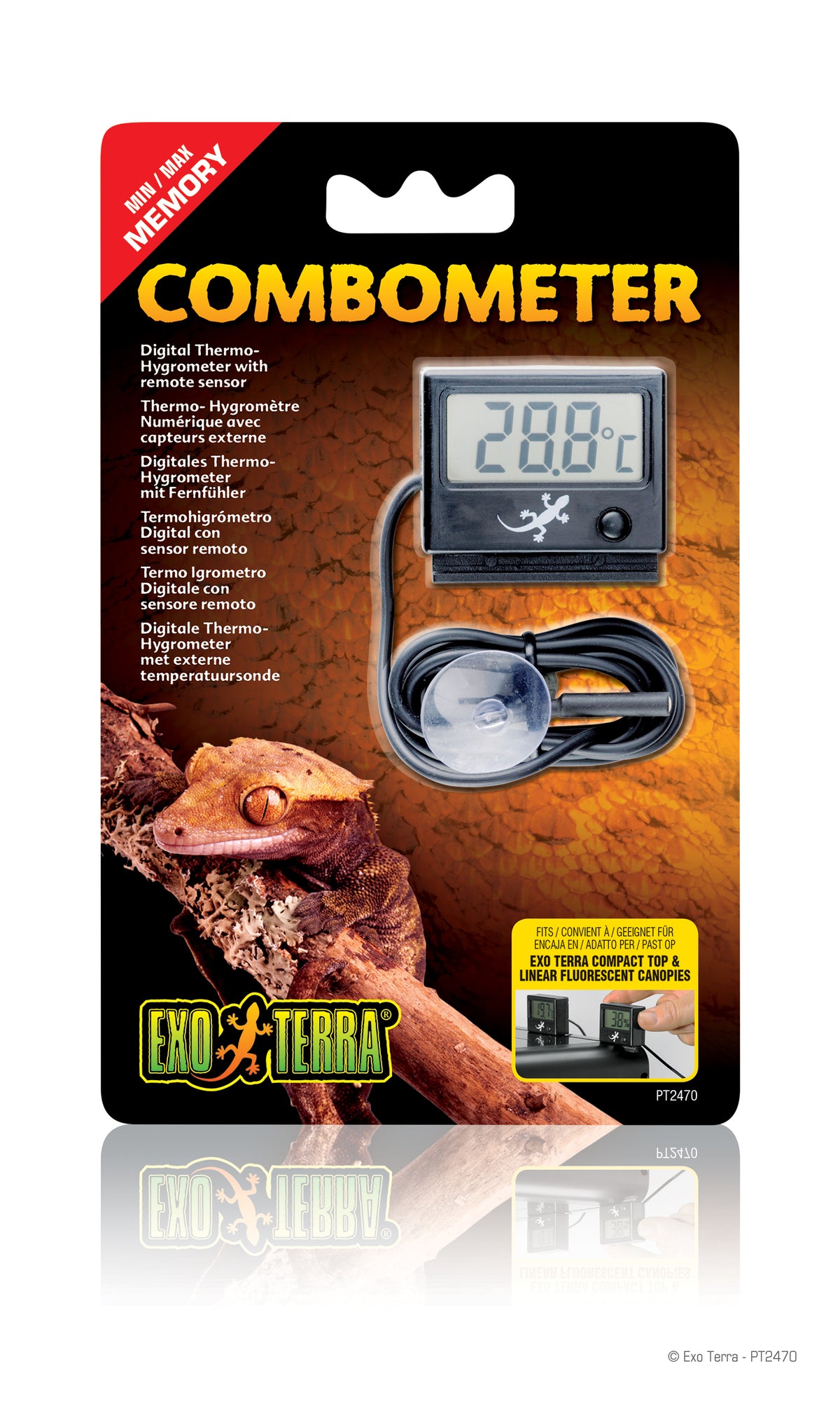 Digital Reptile Thermometer Hygrometer with Humidity Probe, Reptiles Tank  Thermo