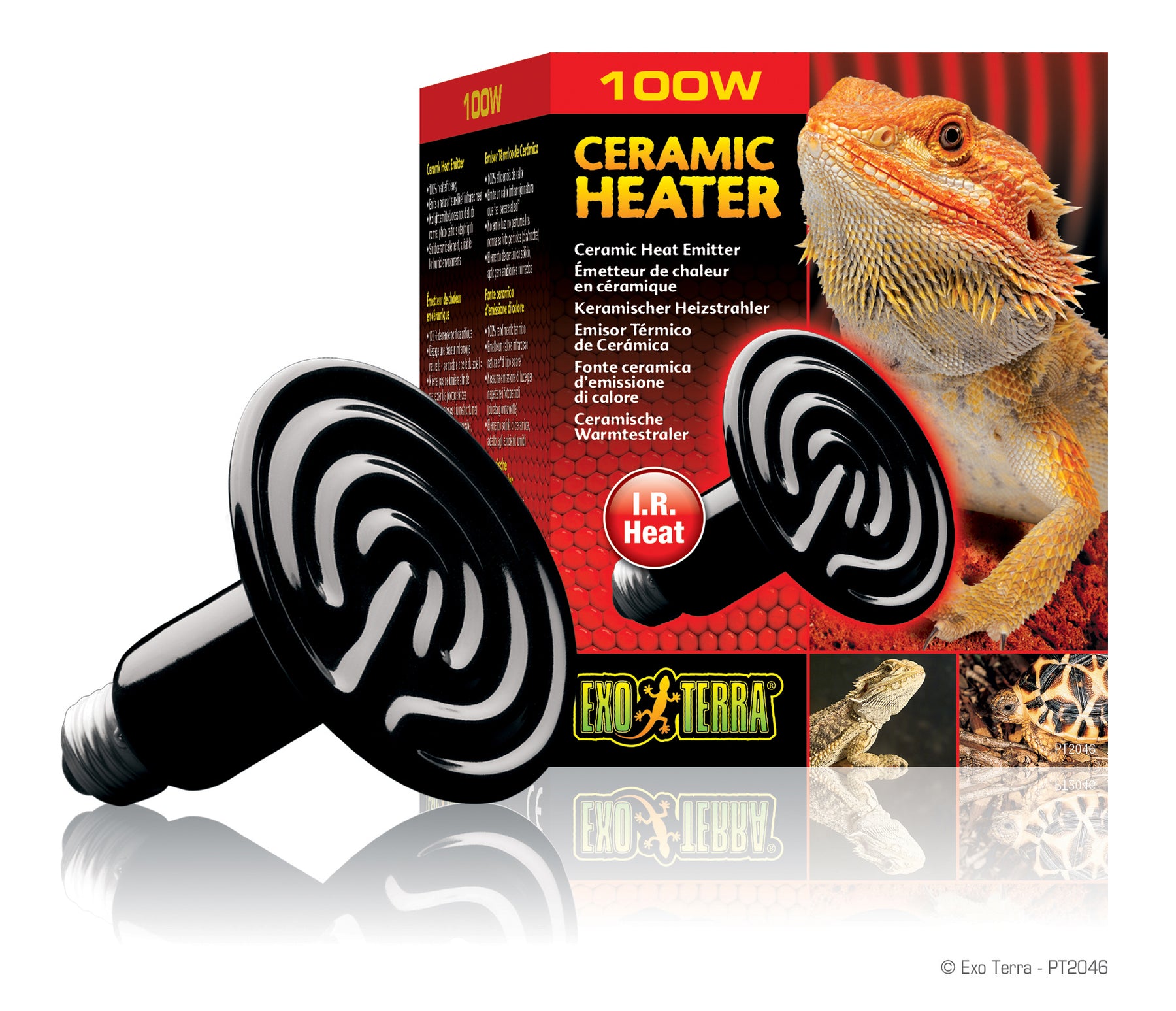 Exo Terra Ceramic Heater, 100w
