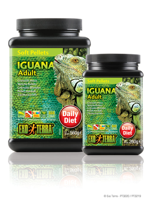 Exo Terra Adult Iguana Food - Soft Pellets, 9.1oz