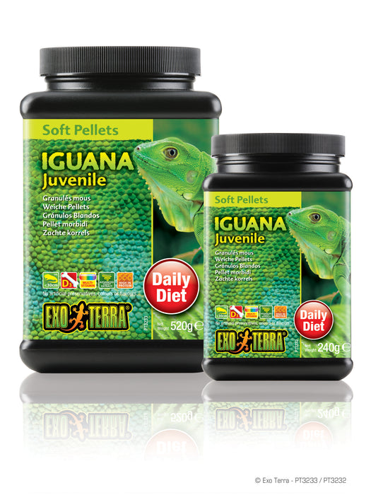 Exo Terra Juvenile Iguana Food - Soft Pellets, 8.4oz