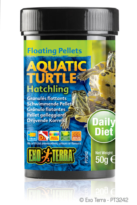 Exo Terra Aquatic Turtle Hatchling Formula Floating Pellets, 1.7oz