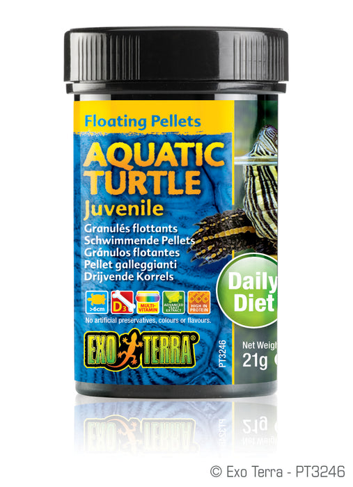 Exo Terra Aquatic Turtle Juvenile Formula Floating Pellets, 0.7oz