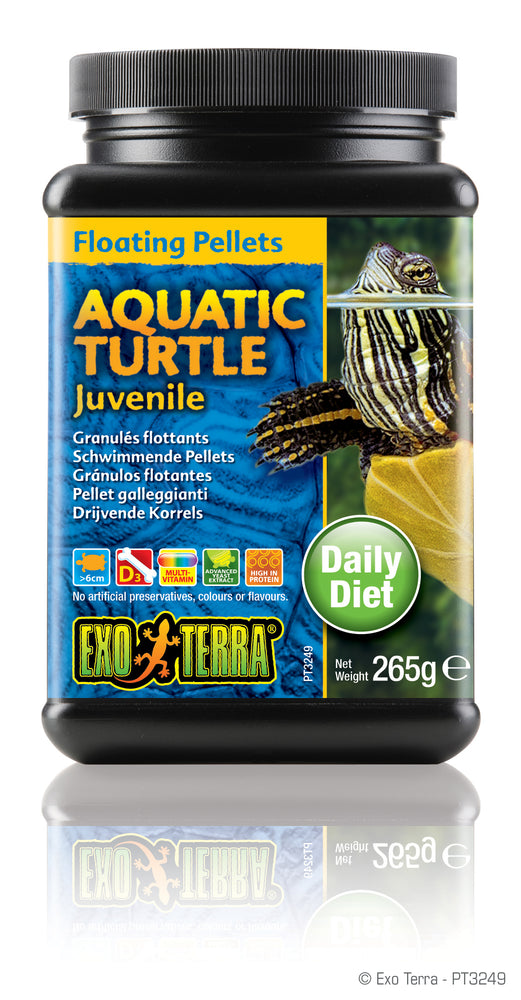 Exo Terra Aquatic Turtle Juvenile Formula Floating Pellets, 9.3oz