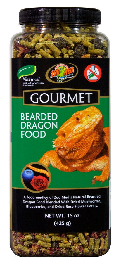 Zoo Med Gourmet Bearded Dragon Food, 15oz