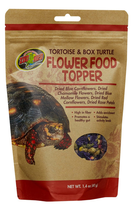 Zoo Med Tortoise & Box Turtle Flower Food Topper, 1.4oz