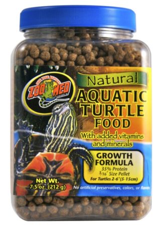 Zoo Med Natural Aquatic Turtle Food – Growth Formula, 7.5oz