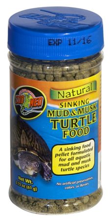Zoo Med Natural Sinking Mud & Musk Turtle Food, 2.15oz