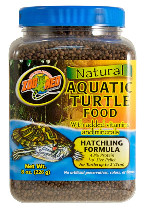 Zoo Med Natural Aquatic Turtle Food – Hatchling Formula, 8oz