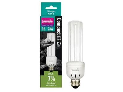 Arcadia D3 7% UVB Compact Bulb - 23W