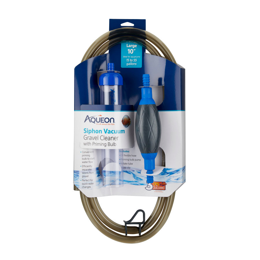 Aqueon Siphon Vacuum Gravel Cleaner With Bulb Large - 10 in