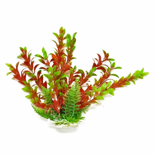 Aquatop Hygro Aquarium Plant with Weighted Base Green, Red16 in (ATP plnt hygro gr/rd 16in)