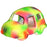 Blue Ribbon Pet Products Funky Fluorescents Automobile Aquarium Ornament Green, Red 1ea/2.5 in