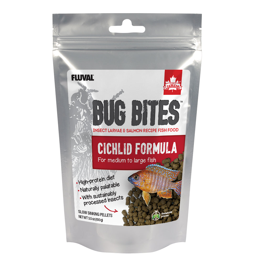 Fluval Bug Bites Cichlid Pellets 3.53oz