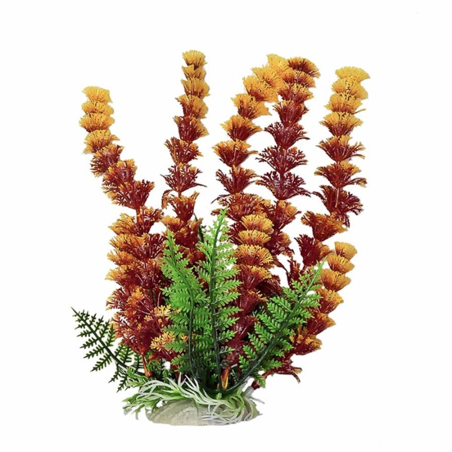 Aquatop Cabomba Aquarium Plant with Weighted Base Fire 9 in (ATP plnt cabomba rust/or 9in)