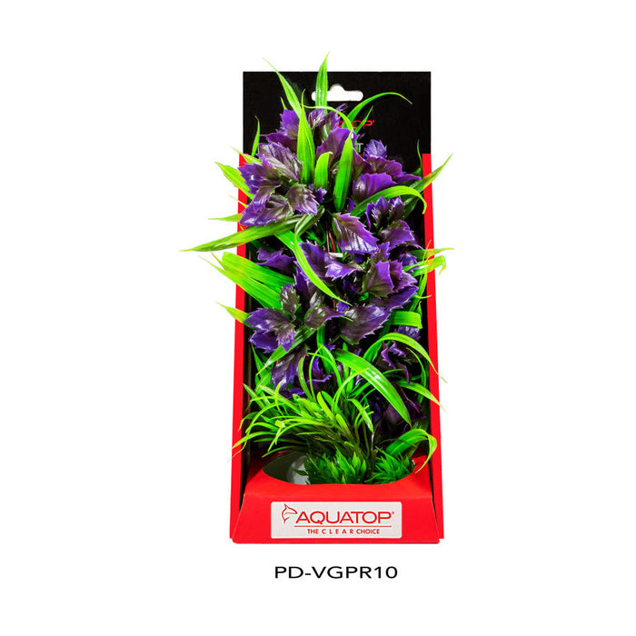 Aquatop Vibrant Garden Plant Purple, 10 in