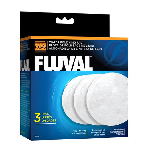 Fluval Quick Clear-Water Polishing Pad, FX4/FX5/FX6, 3pk