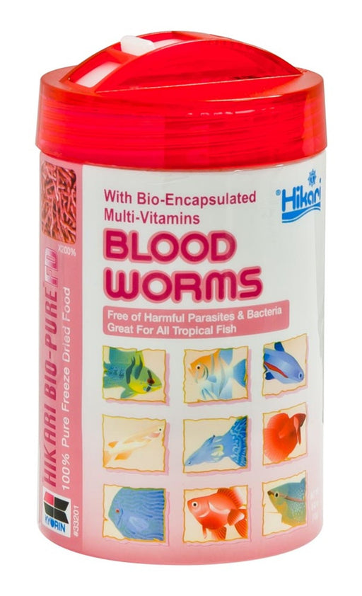Hikari Bio-Pure Bloodworms Freeze Dried Fish Food 0.42 oz