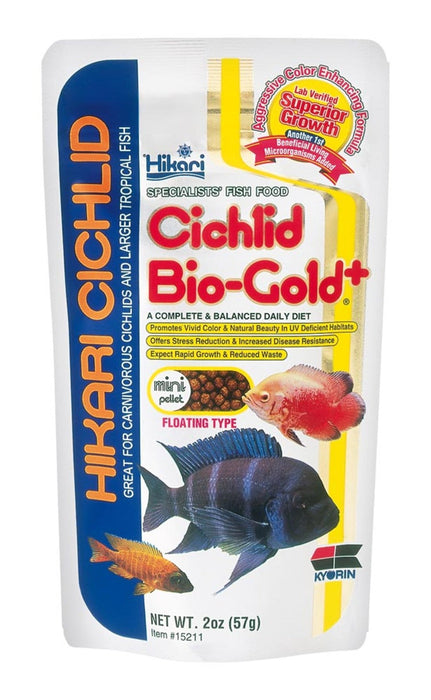 Hikari Cichlid BioGold+ Mini Pellet Fish Food 2 oz