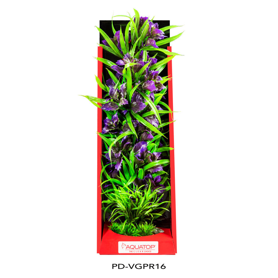 Aquatop Vibrant Garden Plant Purple, 16 in