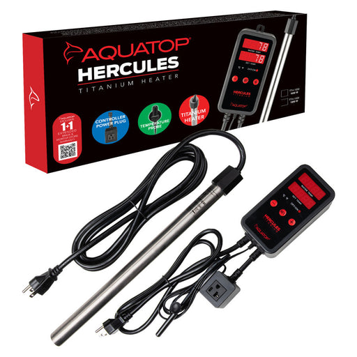 Copy of Aquatop Hercules Titanium Heater with Dual Digital In-Line Controller 1ea/1500 W
