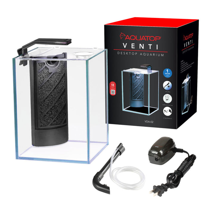 Aquatop Venti Professional Showcase Aquarium Kit 1.6gal