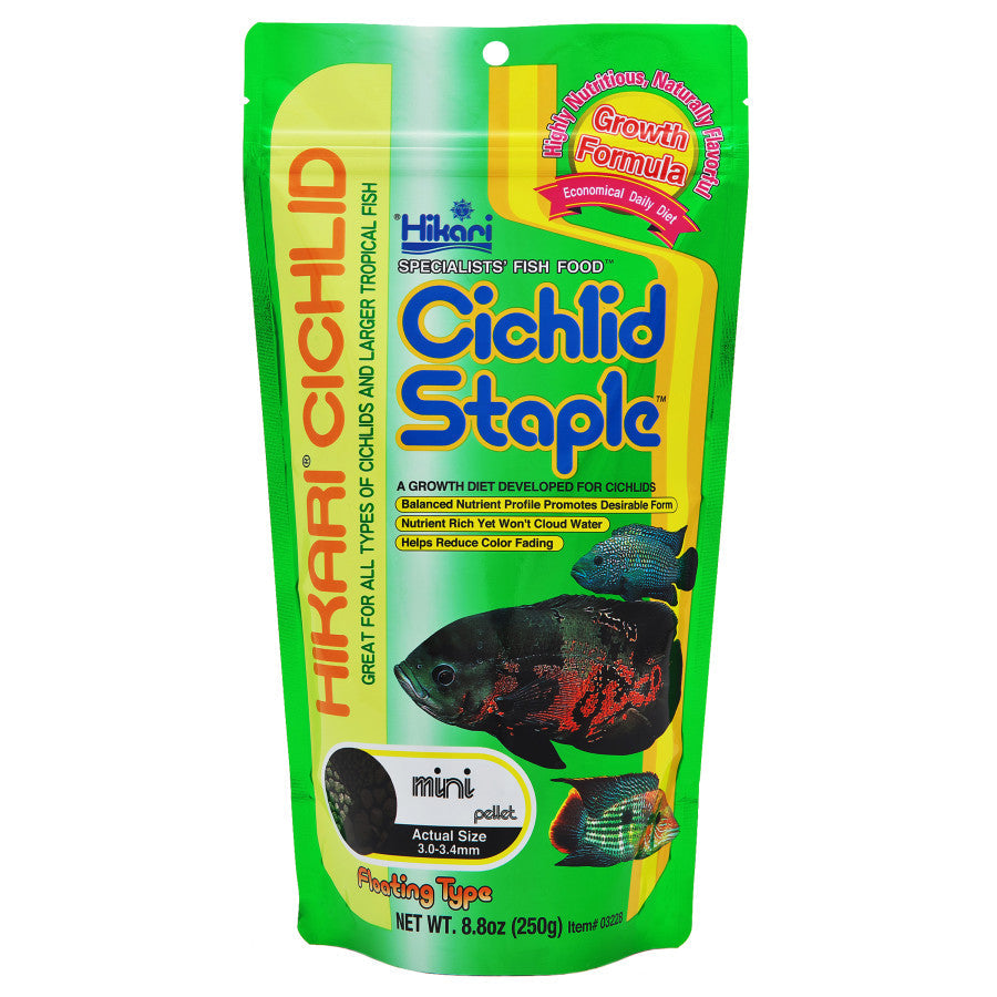Hikari Cichlid Mini Staple Pellets Fish Food 8.8 oz