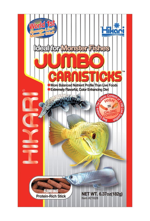 Hikari Jumbo CarniSticks Floating Fish Food 6.37 oz