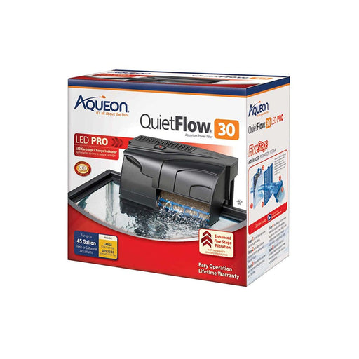 Aqueon QuietFlow LED PRO Aquarium Power Filter Size 30