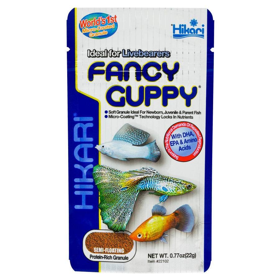 Hikari Tropical Fancy Guppy Granules Fish Food 0.77 oz