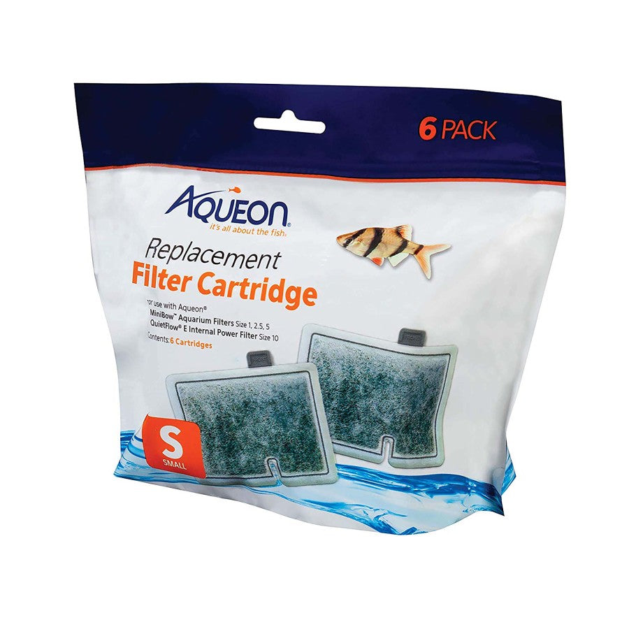 Aqueon Replacement Filter Cartridges, Small - 6pk