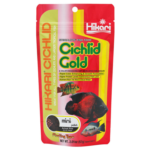 Hikari Cichlid Baby Gold Pellets Fish Food 2 oz